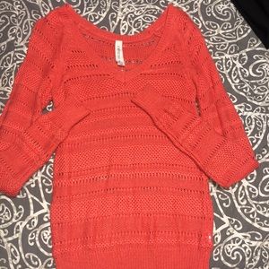 Knit long sleeve sweater